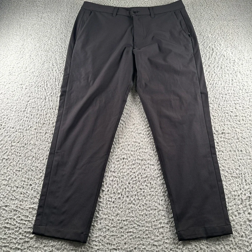Lululemon Commission Pants Mens‎ 33 Black Stretch Tech Casual Golf Work Slim